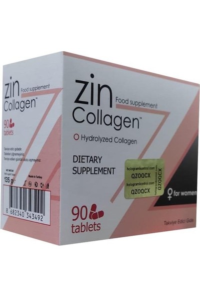 Collagen Zin Collagen Allezin Food Supplement 1500 Mg 90 Tablet