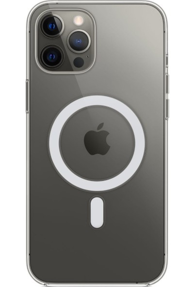 Aden Apple İphone 11 Pro Max Uyumlu Magsafe Şeffaf Kılıf Şeffaf