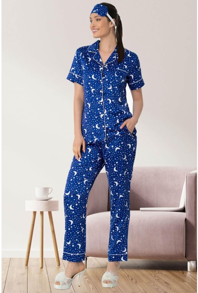 Mecit Saten Kadın Pijama Takım Mecit 5473