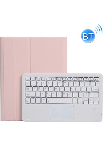 Klavye + IPAD Pro 10.5 / 10.2 2021 & 2020 ve 2019 Pembe Için