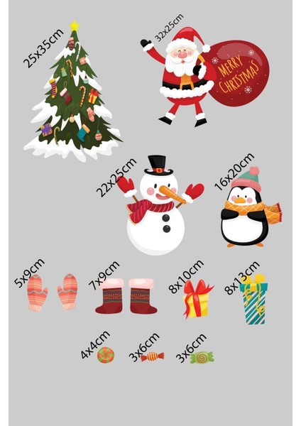 Yeni Yıl Sticker Yılbaşı Ağacı Noel Baba Cam Duvar Sticker fiyatları