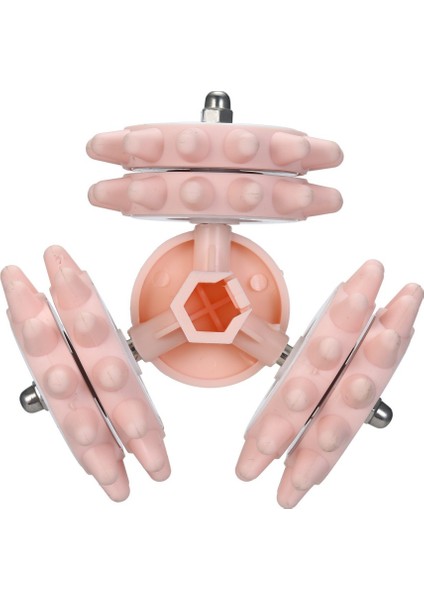 USB ile Şarj Edilebilir Taşınabilir El Masaj Aleti - Pembe (Yurt Dışından)
