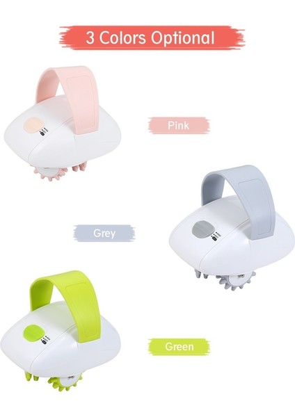 USB ile Şarj Edilebilir Taşınabilir El Masaj Aleti - Pembe (Yurt Dışından)