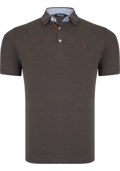 T8582 Dewberry Erkek T-Shİrt-Koyu Haki