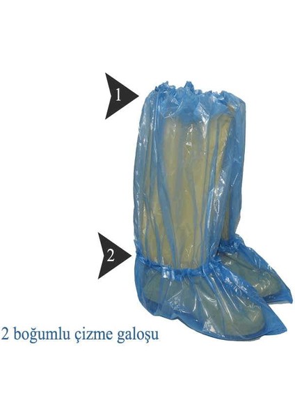 Çizme Galoşu 50'li Paket (25 Çift)