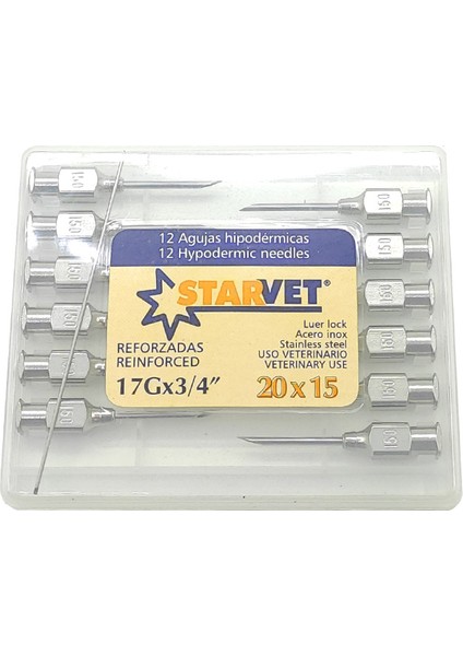 Enjektör Iğnesi 20 x 15 ( 12 Ad )
