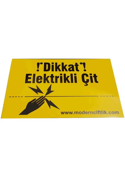 Elektrikli Çit Uyarı Levhası