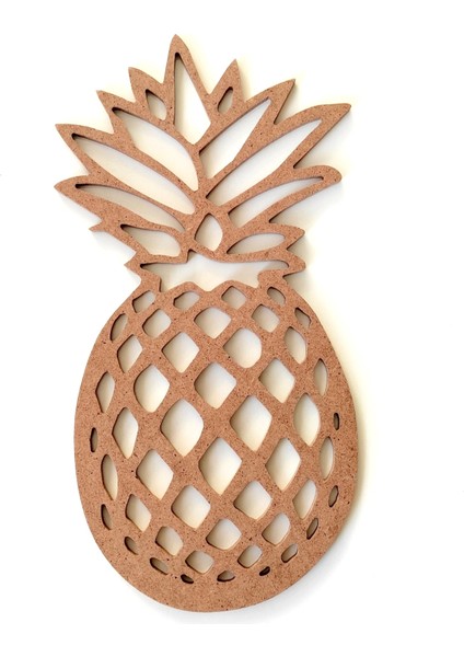 Ananas Süs Boyanabilir Ham Mdf