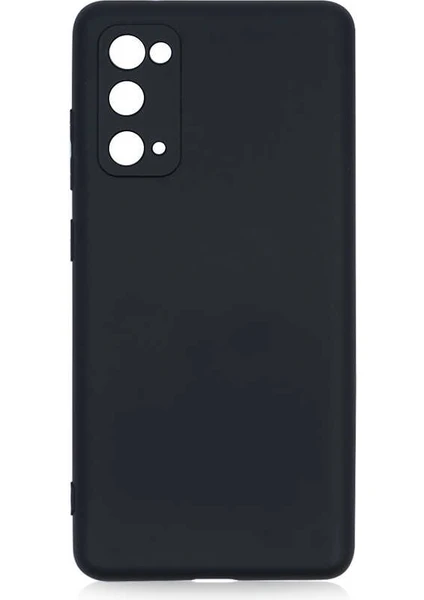 Case 4U Samsung Galaxy S20 FE Kılıf Kamera Korumalı Lansman Içi Kadife Soft Yumuşak Dokulu Liquid Silikon Siyah