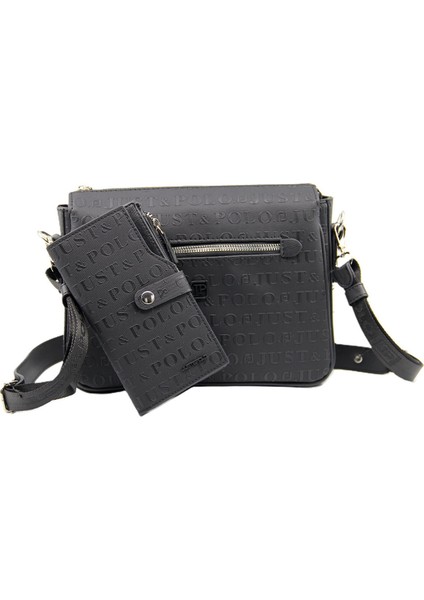 Kadın 3 Bölmeli Ayarlanabilir Uzun Askılı Postacı Çanta ve Cüzdan Kombini PBU4013-1001 modelleri