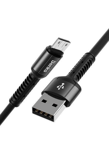 D39 Micro USB Kablo 2A Hızlı Şarj Kablosu 120 cm Data Kablo Halat Tasarım