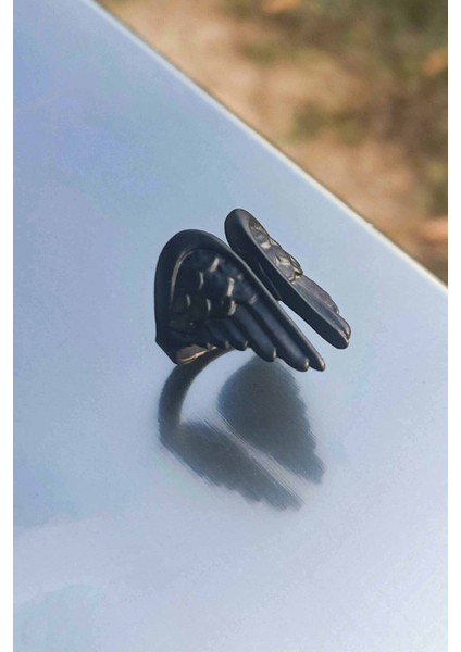 Kadın Antik Melek Kanat Ayarlanabilir Yüzük