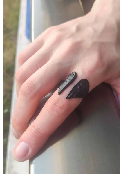 Kadın Antik Melek Kanat Ayarlanabilir Yüzük modelleri