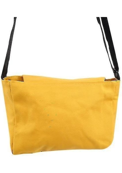 Tuval Omuz Çantası Açık Crossbody Tote Çanta Messenger Çanta Seyahat Çantası (Sarı) (Yurt Dışından) fırsatları