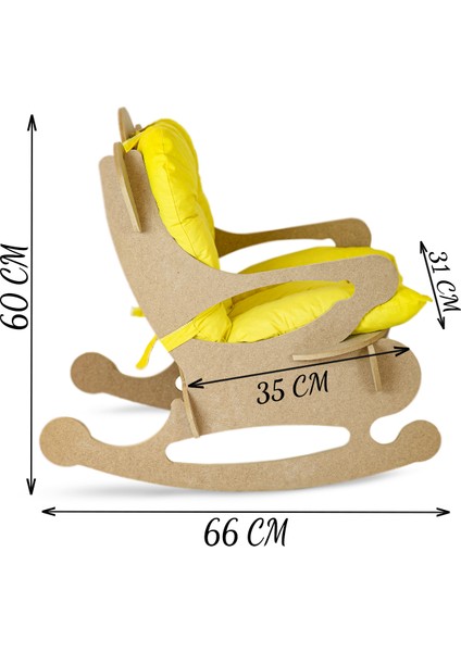 Özgüner Oyuncak Ahşap Çocuk Sandalyesi  60CM