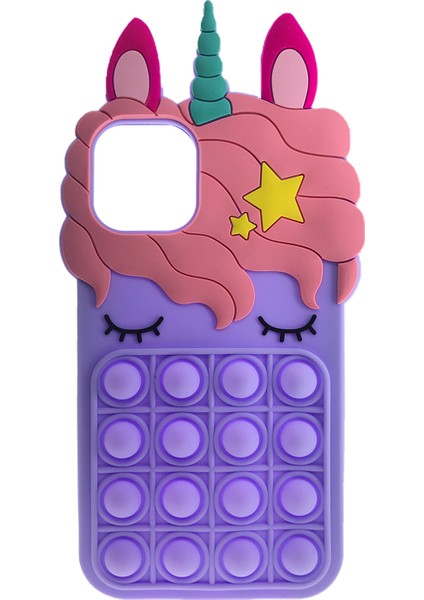 Apple iPhone 11 Pro Max Uyumlu Unicorn Tip Silikon Kılıf