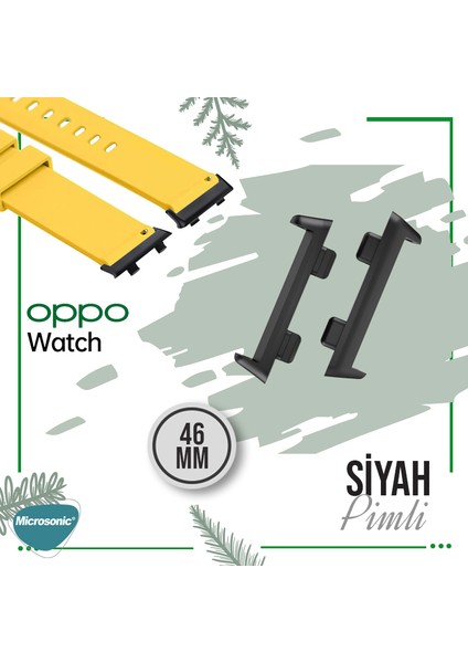 Oppo Watch 46 mm Kordon, Silicone Rapidbands Kırmızı ( Siyah Pimli ) fiyatları