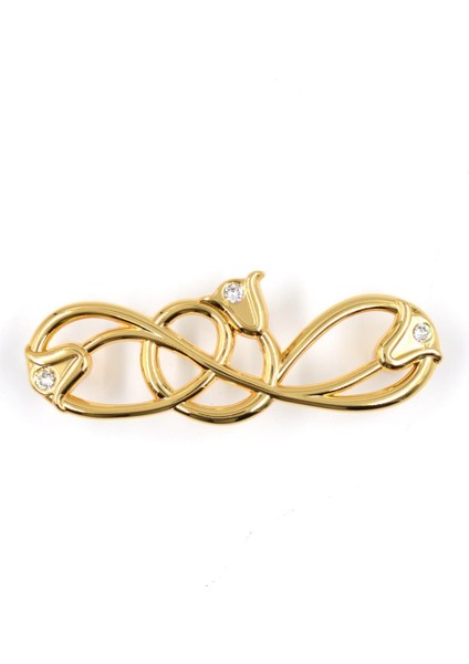 WMN672.096.KRGL Taşlı Metal Altın 96 mm