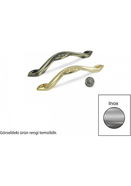 Z159 Metal Inox 128/160 mm Akslı Kulp