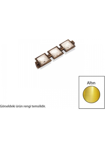 Zavinna Z106 Metal Altın 128 mm Akslı Kulp