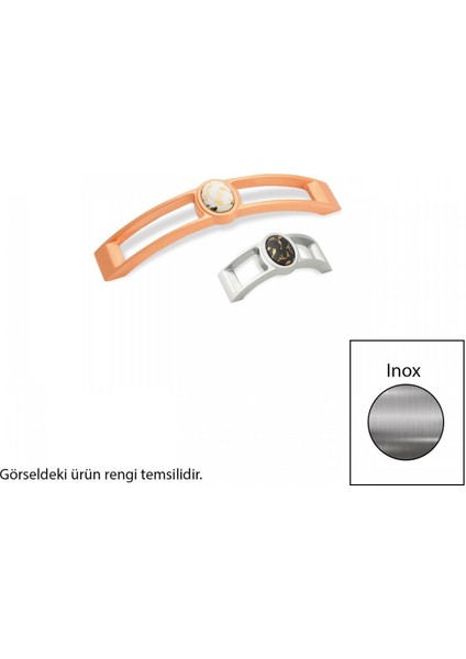 Z117 Metal Krom 128 mm Akslı Kulp