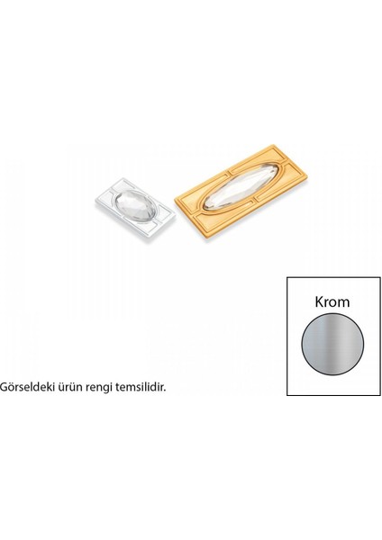 Z111 Metal Krom 64 mm Akslı Kulp