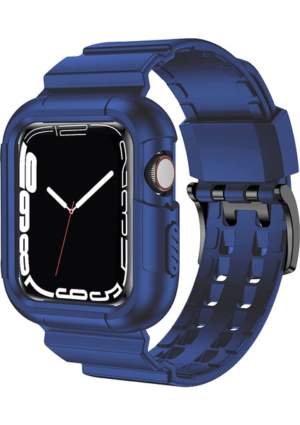 X-Smooth Apple Watch Uyumlu Seri 40/38 mm Kol Entegre Kayış - Mavi