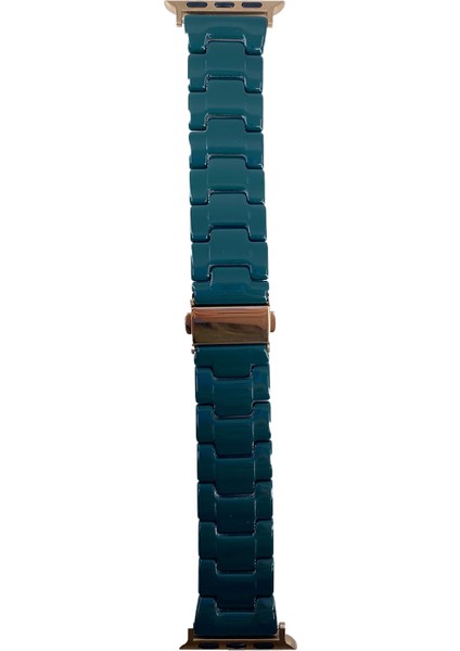 Wb Apple Watch Uyumlu Seri 42/44 mm Kol Seramik Metal Kordon - Yeşil