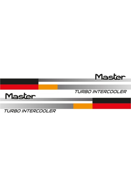 Renault Master Sticker Kırmızı