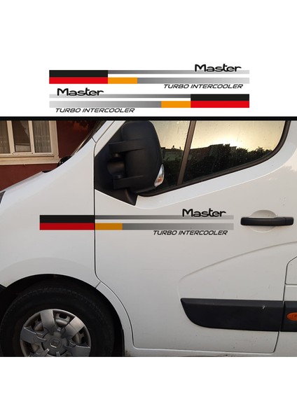 Renault Master Sticker Kırmızı