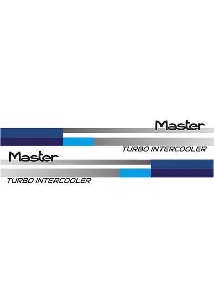 Renault Master Sticker Mavi