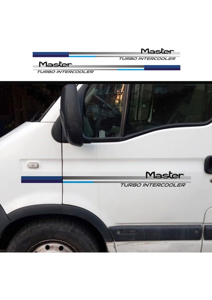 Renault Master Sticker Mavi Slim