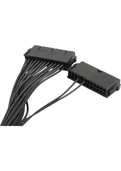 Çift Psu Güç Kaynağı 24-Pin Atx Anakart Adaptörü Kablosu 12 Inç Uzunluk (Yurt Dışından)