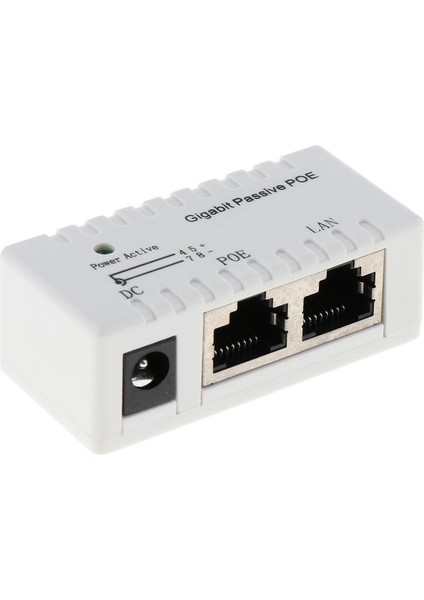 Gigabit Güç Üzerinde Ethernet Poe Enjektör Dc 12V-52V Ip Kamera Voıp Telefon Için (Yurt Dışından)