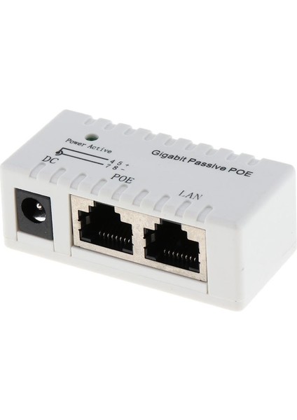 Gigabit Güç Üzerinde Ethernet Poe Enjektör Dc 12V-52V Ip Kamera Voıp Telefon Için (Yurt Dışından)