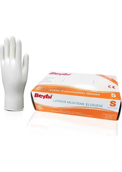 Lateks Pudralı Eldiven Small