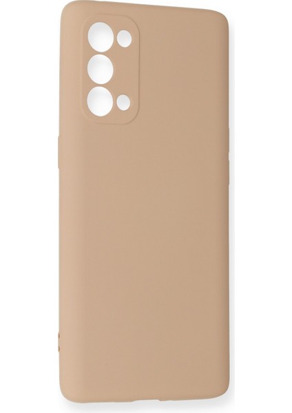 Oppo Reno 5 Kılıf Lansman Içi Kadife Lüx Tasarım Silikon Kapak - Pudra fiyatları