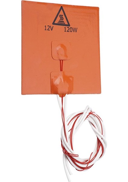 12 V 120X120MM 120 W Silikon Isıtma Pedi 3D Yazıcı Için Isıtmalı Yatak 120X120X3MM120W (Yurt Dışından)