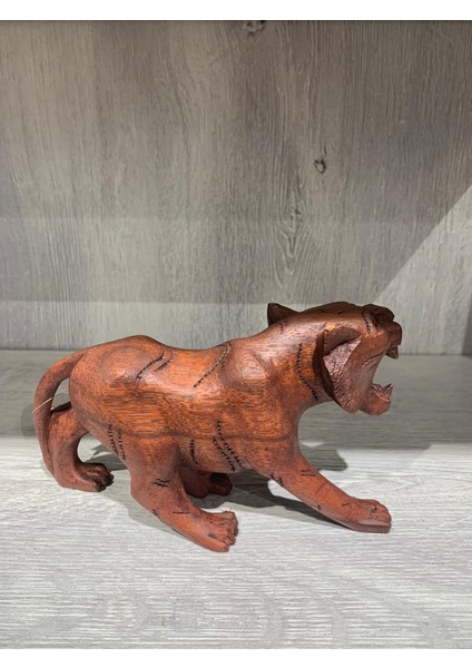 Kaplan Ahşap Biblo (20 Cm)