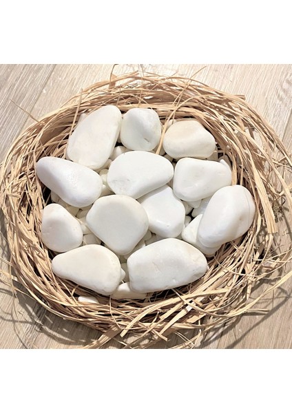 Beyaz Dolomit Taşı(1 Kg,2-4 Cm) Çakıl Dere Taşı Dekoratif Bahçe Taşı Akvaryum Teraryum Saksı Süsü fiyatları
