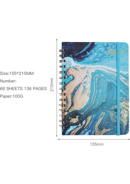 Takvim Günlük Planlayıcı Almanac A5 Bobin Defteri (Yurt Dışından) fiyatları