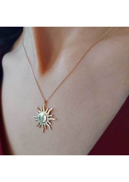 Güneş Kolye 14 Ayar Altın 2.35 Gram modelleri