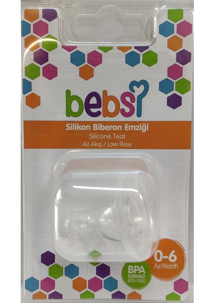 Silikon Biberon Emziği 0-6 Ay Az Akış 245