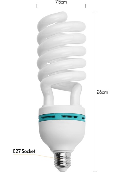 Spiral Floresan Ampul 135W 5500K Gün Işığı (Yurt Dışından)