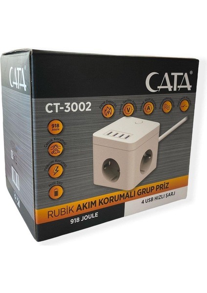 CT-3002 Akım Korumalı Grup Priz