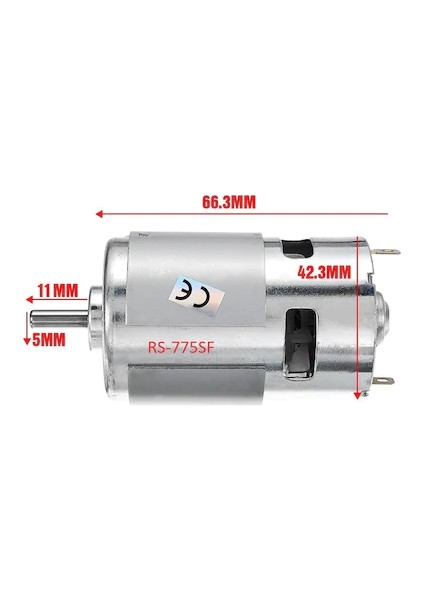 RS775 Mabuchi Motor - (Rulmansız) Dairesel Testere, Torna, Cnc Motoru