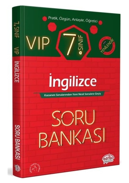 Editör 7. Sınıf Vıp Ingilizce Soru Bankası