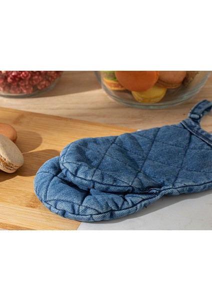 The Little Chef Pamuk Çocuk Fırın Eldıvenı 21 x 11 cm Mavi fiyatları