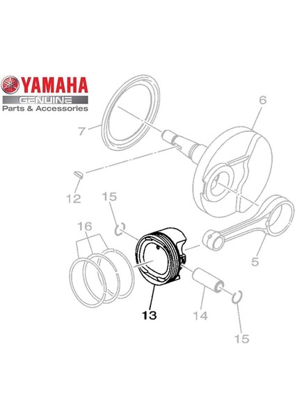 Nmax 155 Piston Std. 2DPE16310000 fiyatları