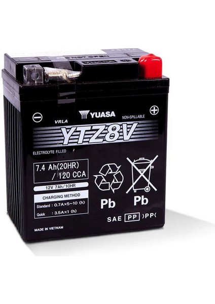 12V 7.4AH Motosiklet Aküsü X-Max 250/300 - R25 / MT25